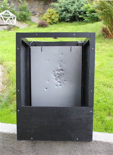 sheet metal pellet trap box|pellet traps for air guns.